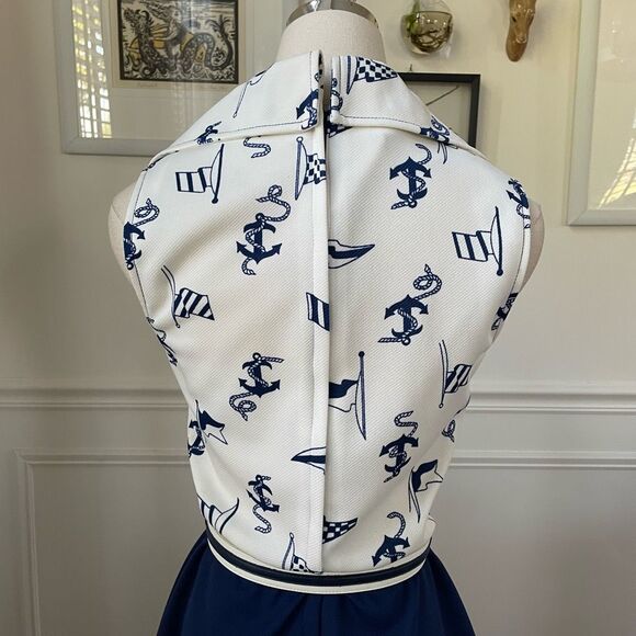 Vintage 70s Jerell of Texas Nautical A-line Dress XS - Picture 7 of 10